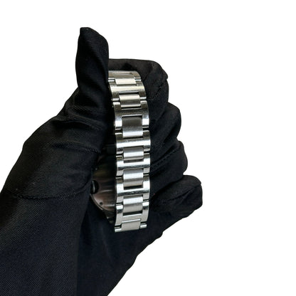 Used CARTIER Stainless Steel Diamond Bezel Ballon Bleu Watch Silver