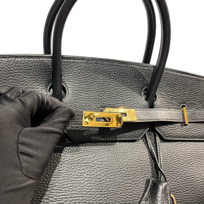 Used HERMES Togo Birkin Handbag Black