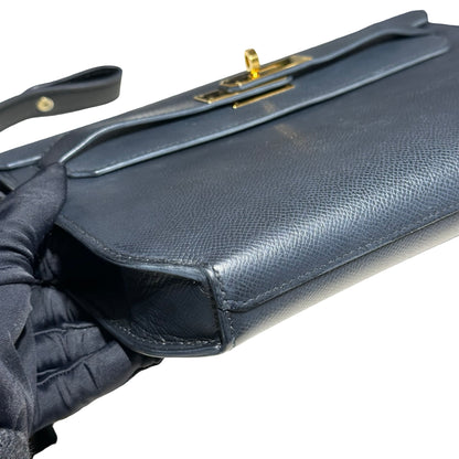 Used HERMÈS Kelly Depeches 25 Shoulder Bag Black GHW