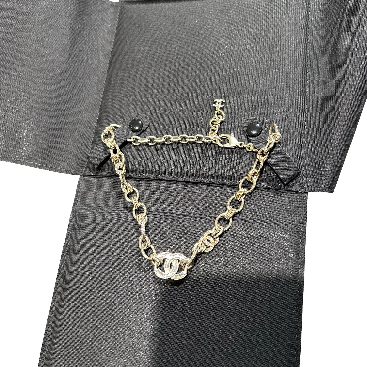 Used CHANEL Chain Necklace Jewelry GHW
