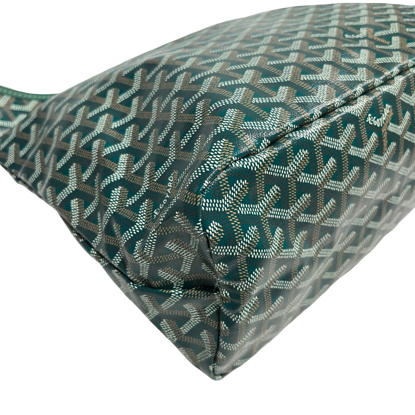 Brand New GOYARD Goyardine Canvas Bohème Hobo Bag Green