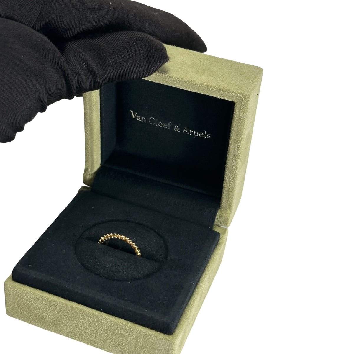Used VAN CLEEF & ARPELS Pink Gold Perlée Small Model Ring Ring Gold