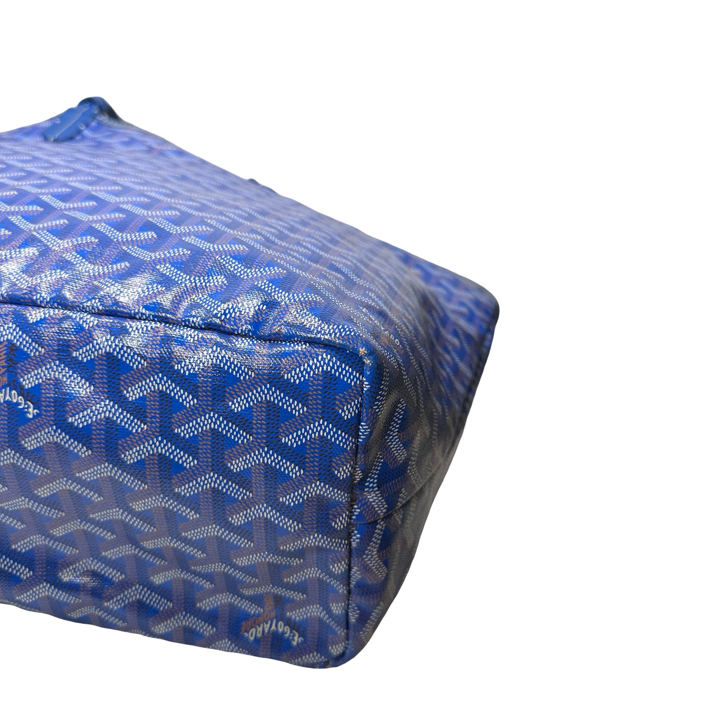 Used GOYARD Canvas Tote PM Tote Bag Blue