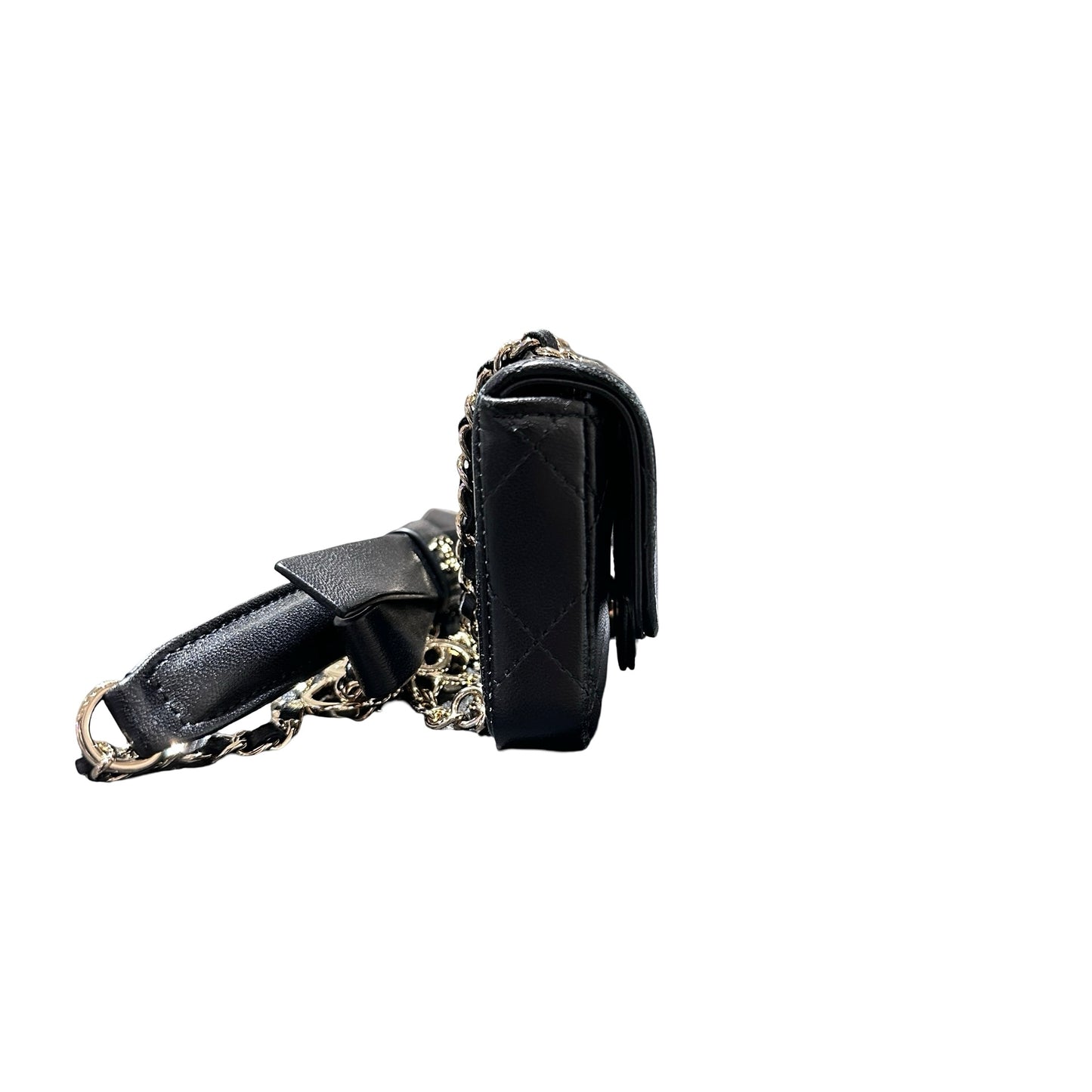 Used CHANEL Mini Bag Black GHW