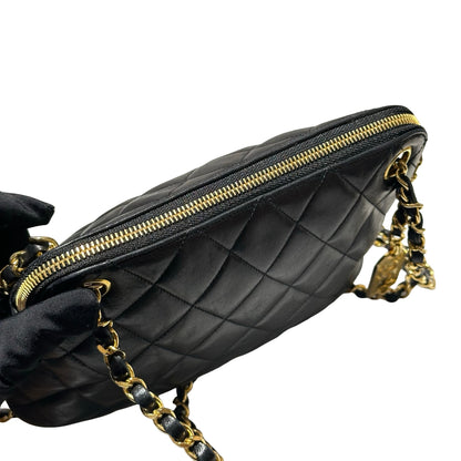 Used CHANEL Cross Body bag Black GHW