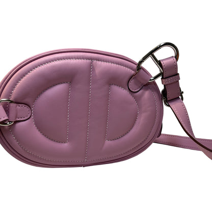 Used HERMES Leather In the Loop Fanny Pack Belt bag Pink