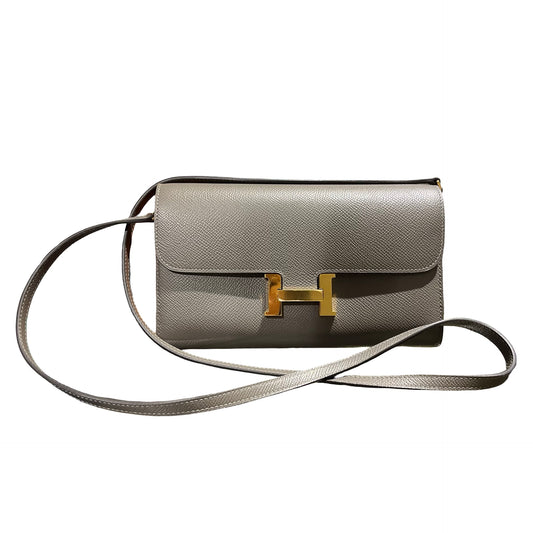 Used Hermès Constance Shoulder Bag Grey GHW