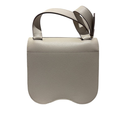 Used HERMES Epsom Mini Della Shoulder Bag Craie PHW