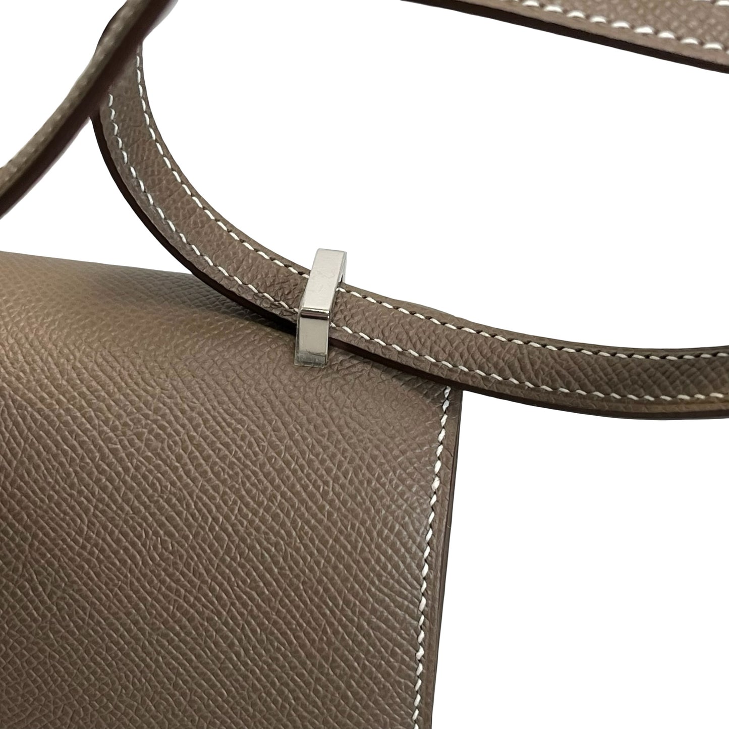 Brand New HERMES Epsom Constance Shoulder Bag Etoupe