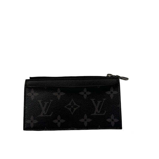 Used Louis Vuitton Coin card holder Coin Purse PHW Black