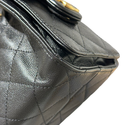 Used Chanel Mini 25 Shoulder Bag Black GHW