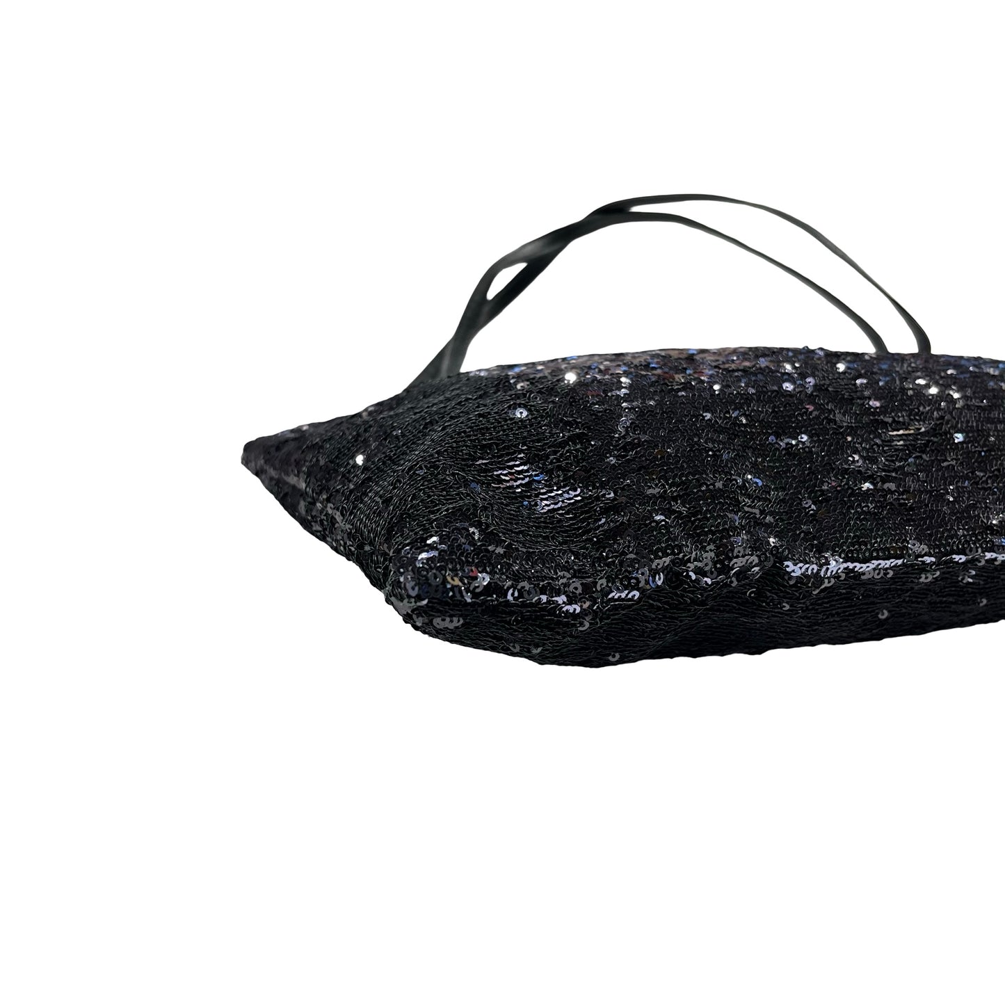 Used MIU MIU sequin bag Tote Bag Black PHW