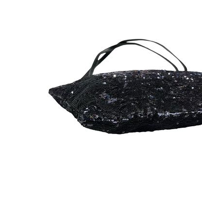Used MIU MIU sequin bag Tote Bag Black PHW