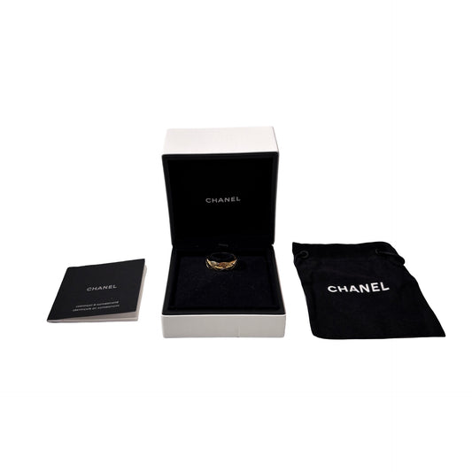 Used CHANEL Yellow Gold COCO CRUSH RING Accessories Gold