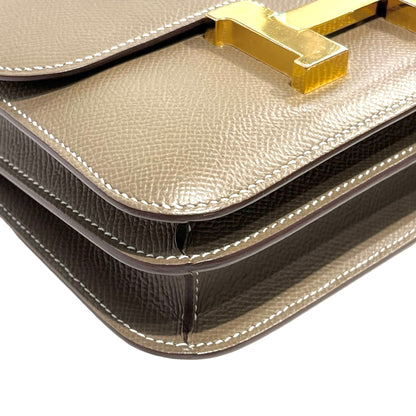 Used HERMES Epsom Constance Cross body bag Etoupe