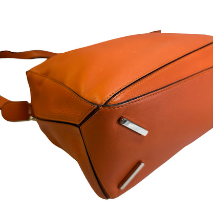 Used LOEWE Leather Puzzle Bag Handbag Orange
