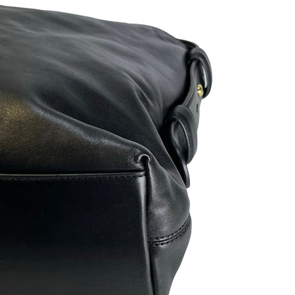 Used GUCCI Solid Medium Shoulder Shoulder Bag Black GHW