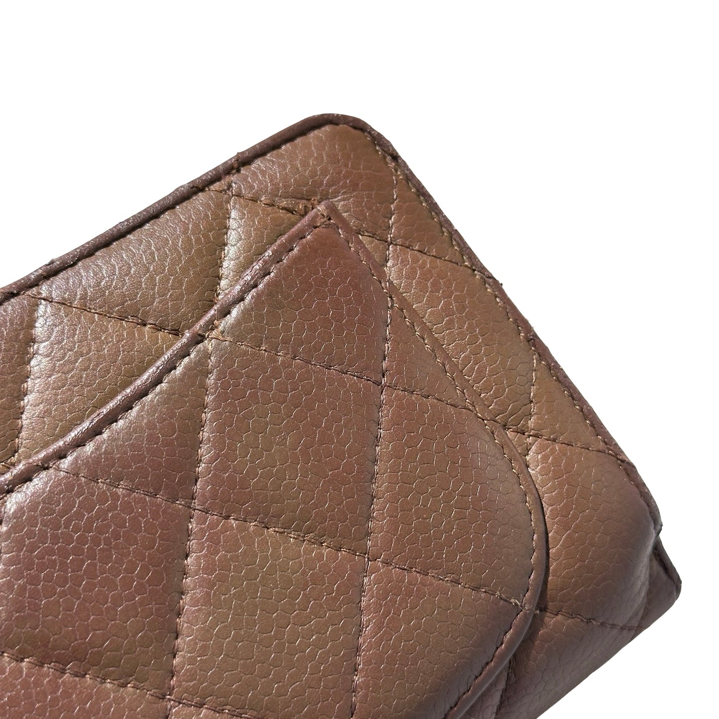 Used Chanel Wallet Brown PHW