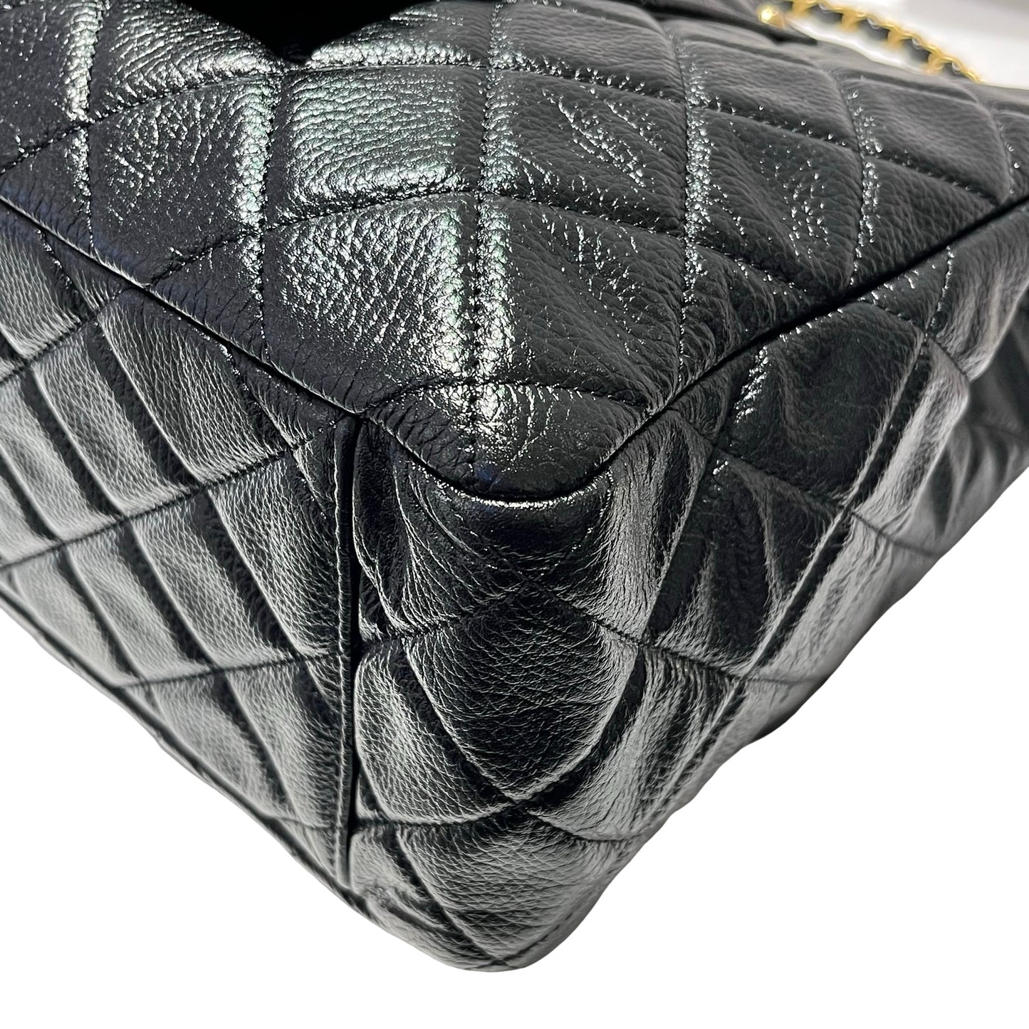 Used CHANEL Flap Shoulder Bag Black GHW