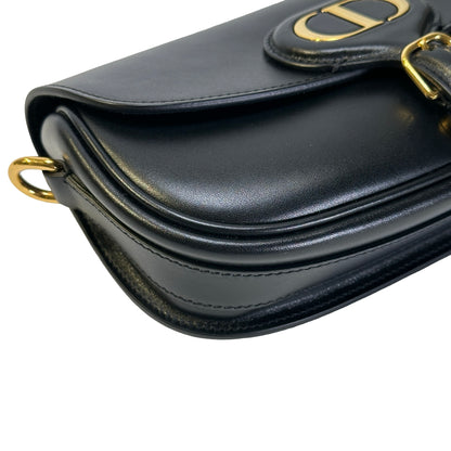 Used DIOR Leather Bobby Crossbody Bag Black GHW