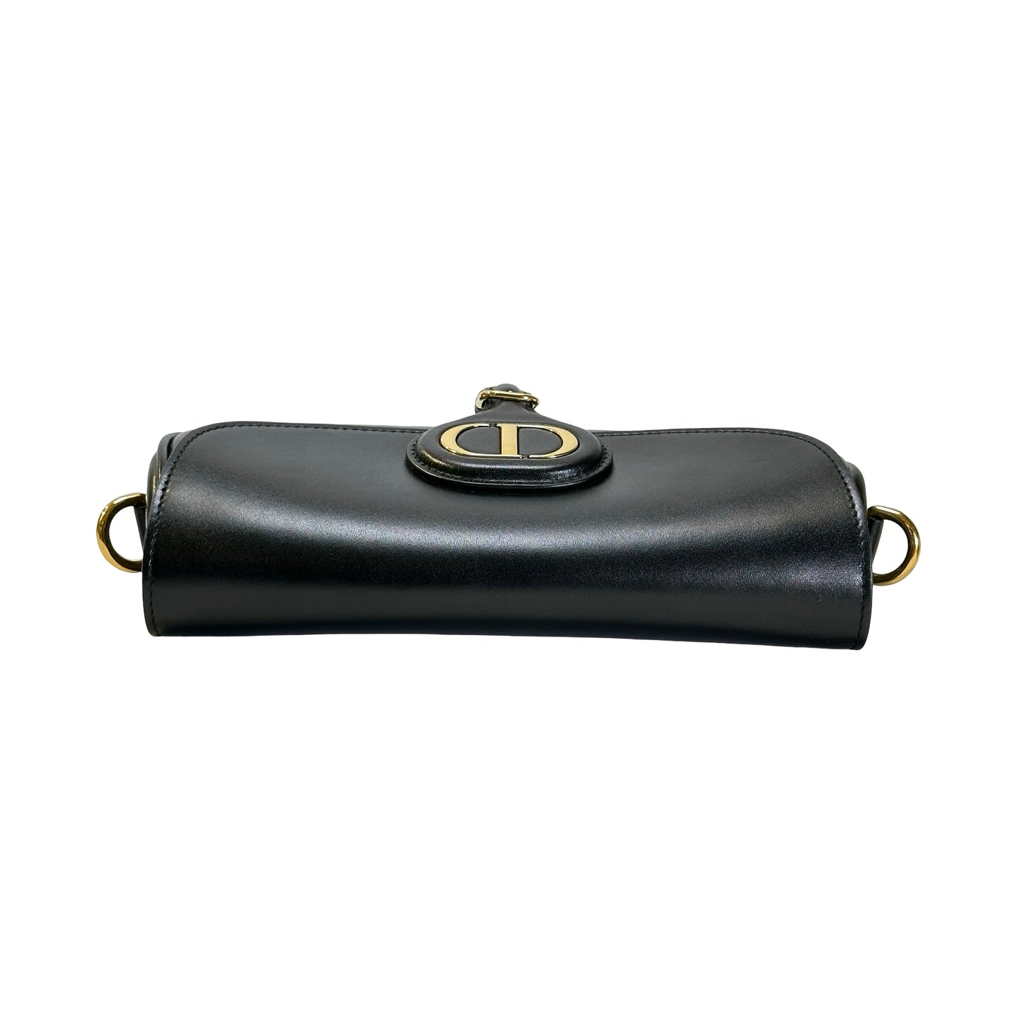 Used DIOR Leather Bobby Crossbody Bag Black GHW