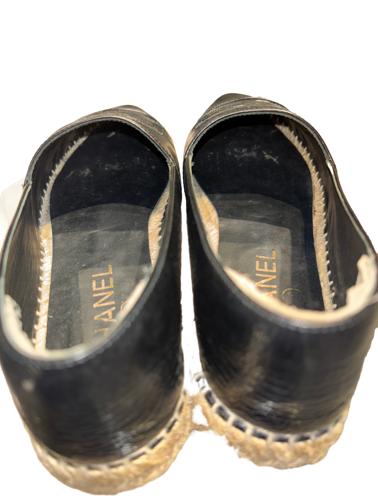 Used CHANEL Leather Shoes Shoes Black