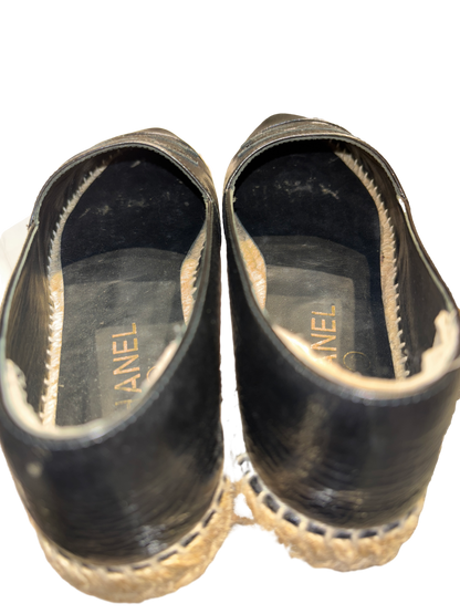 Used CHANEL Leather Shoes Shoes Black