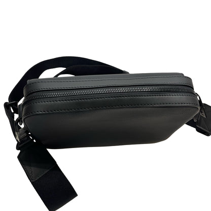Unused LOUIS VUITTON Calfskin Leather Fastline Messenger Cross Body Bag Black