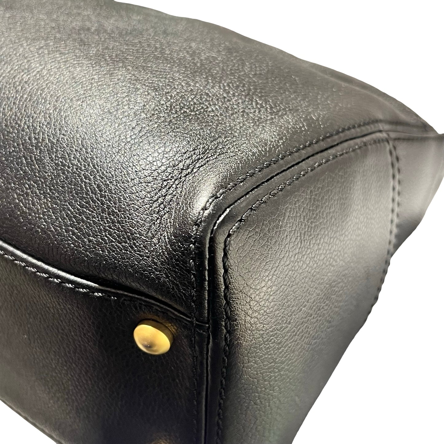 Used CHANEL Vintage Hobo Hobo Bag Black GHW