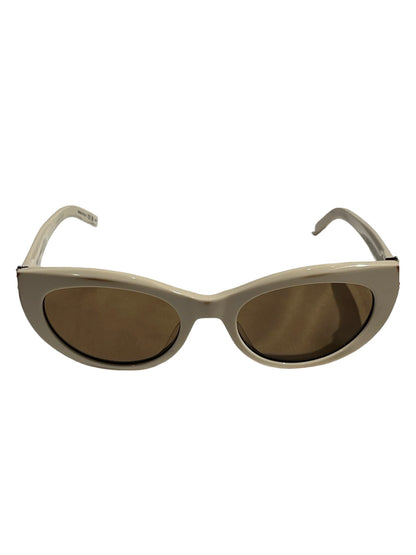 Used SAINT LAURENT Sunglasses Accessories White Brown