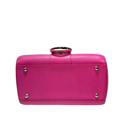 Used DELVAUX Calfskin Leather BRILLANT MINI Cross Body Bag