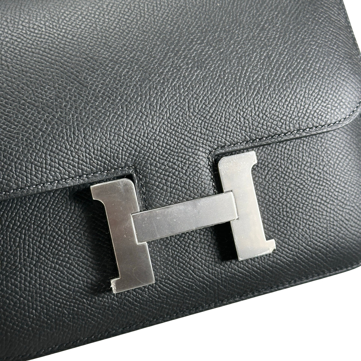 Brand New HERMES Epsom Constance Handbags Black PHW