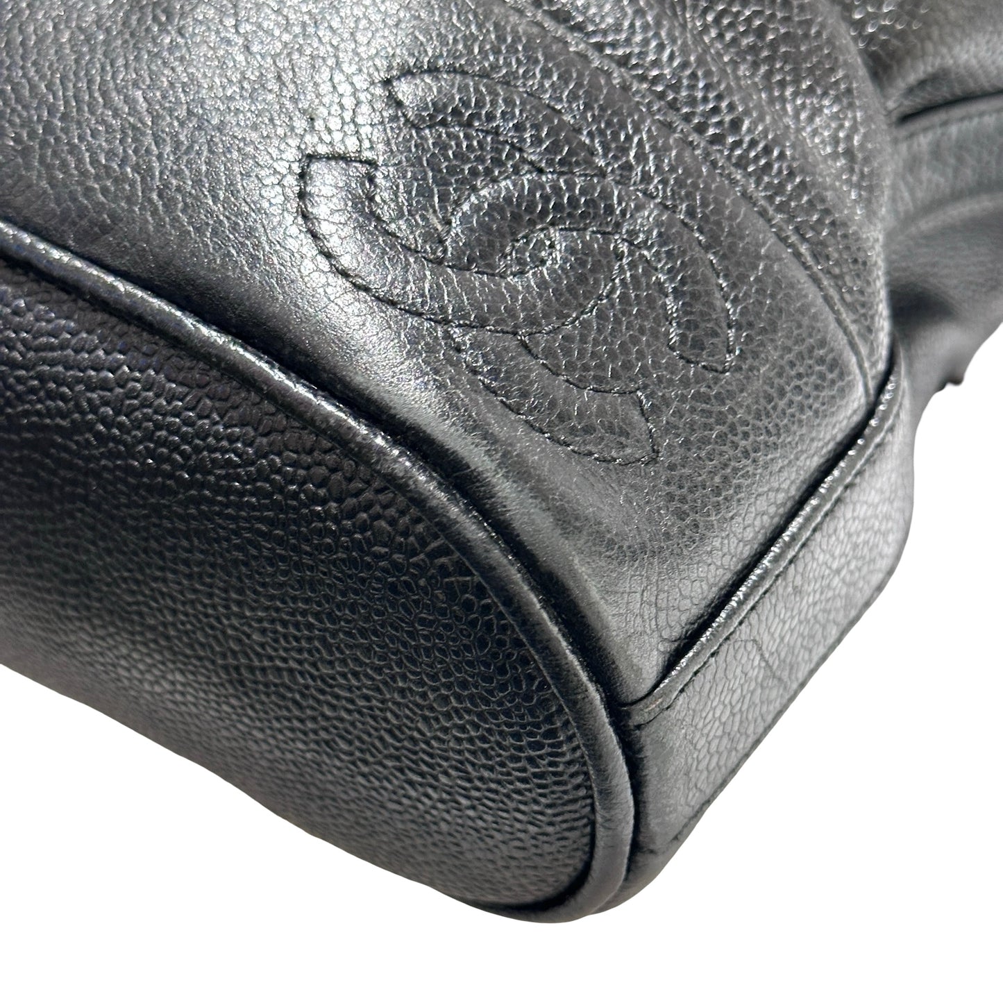 Used CHANEL Backpack Black GHW