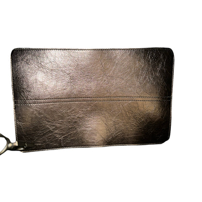 Used DIOR Lambskin Leather SO BLACK TOUJOURS MEDIUM Shoulder Bag Black