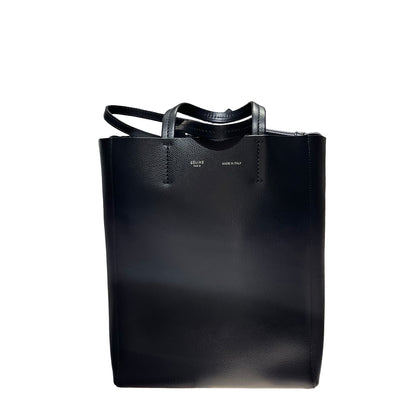 Used CÉLINE Calfskin Leather Small Cabas Cross Body Bag