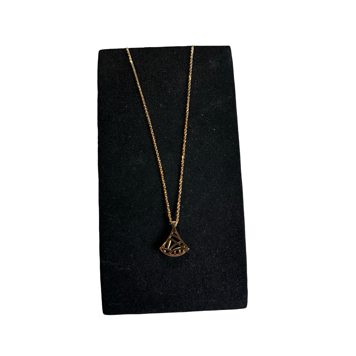 Used BVLGARI Onyx Diamond Divas' Dream Necklace Gold Black