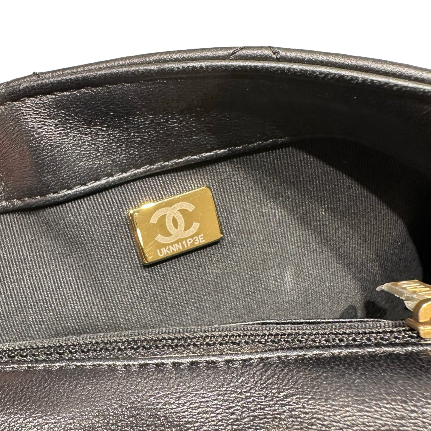 Used CHANEL Flap 20cm Chain Shoulder Bag Black GHW