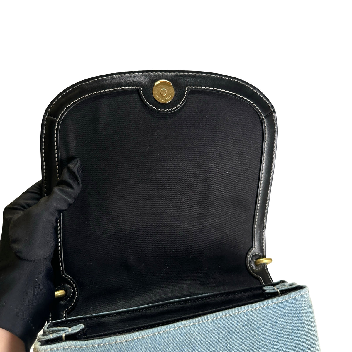 Used SEE BY CHLOE Denim Hana Shoulder Bag Blue