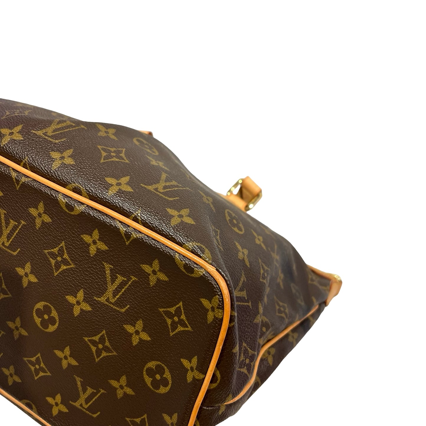 Used LOUIS VUITTON CANVAS PALERIMO Shoulder Bag BROWN GHW