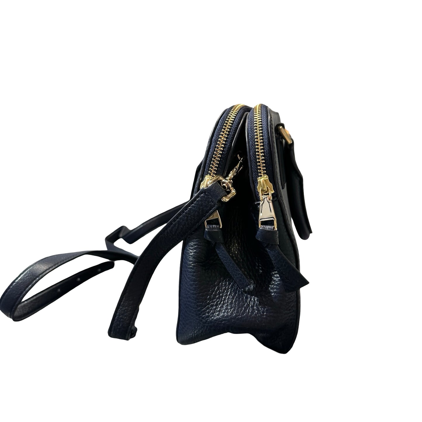 Used TORY BURCH Two way shoulder Shoulder Bag Navy Blue GHW