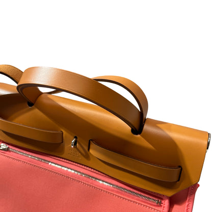 Used HERMÈS Herbag 31 Cross Body Bag Pink Brown PHW