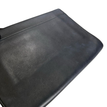 Used DIOR Leather Diorama Clutch Black Pink PHW
