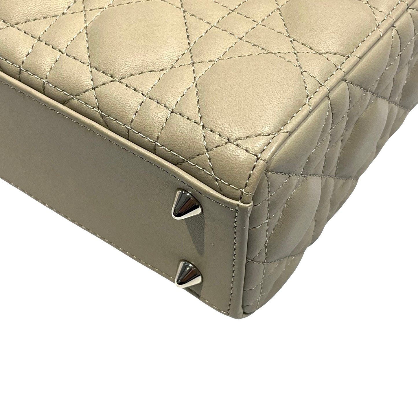 Used DIOR Lady Dior Handbag Beige
