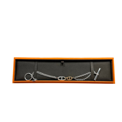 Unused HERMÈS Farandole Bracelet Silver Gold