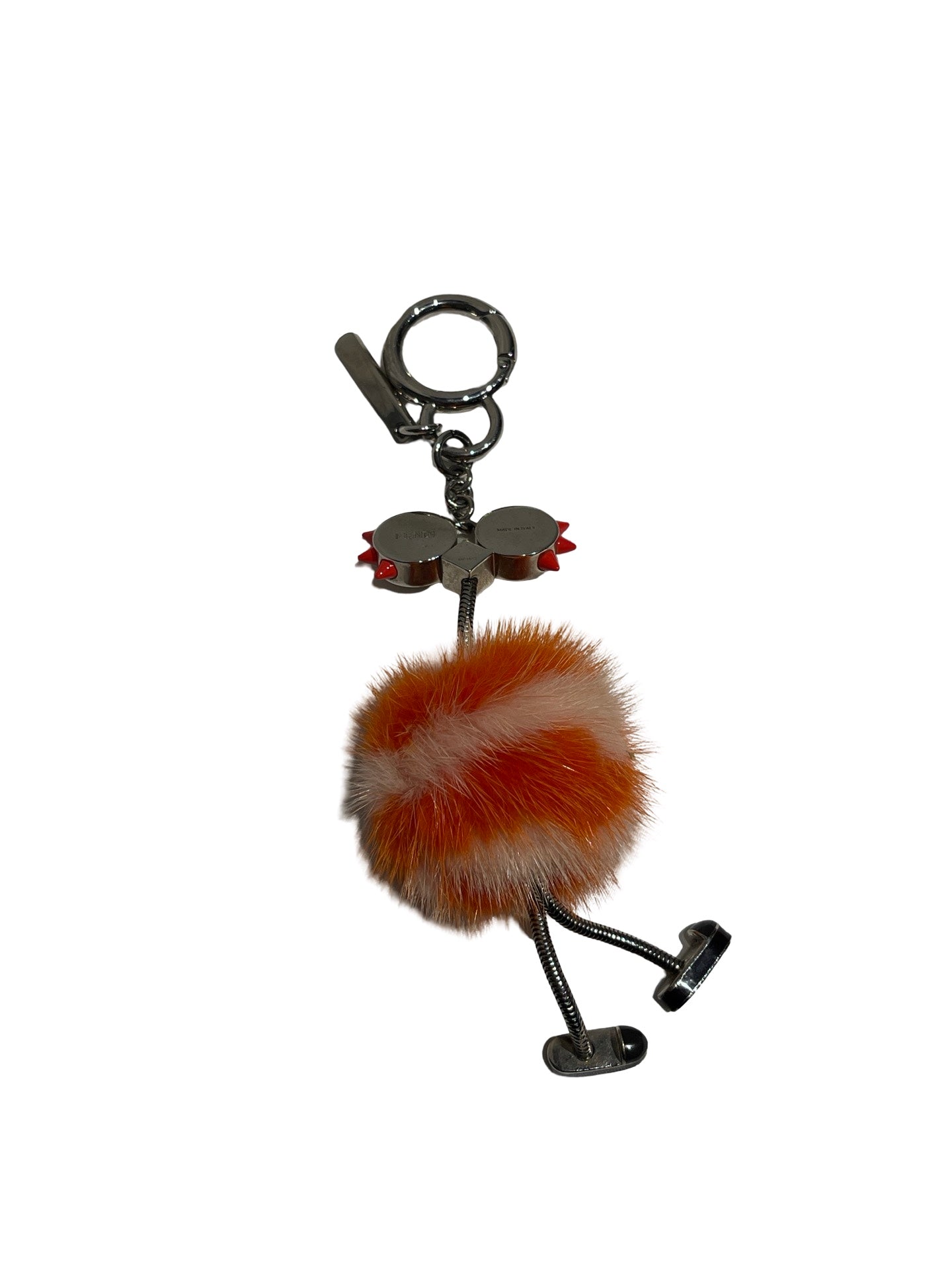 Used FENDI Key Charm Accessories Orange
