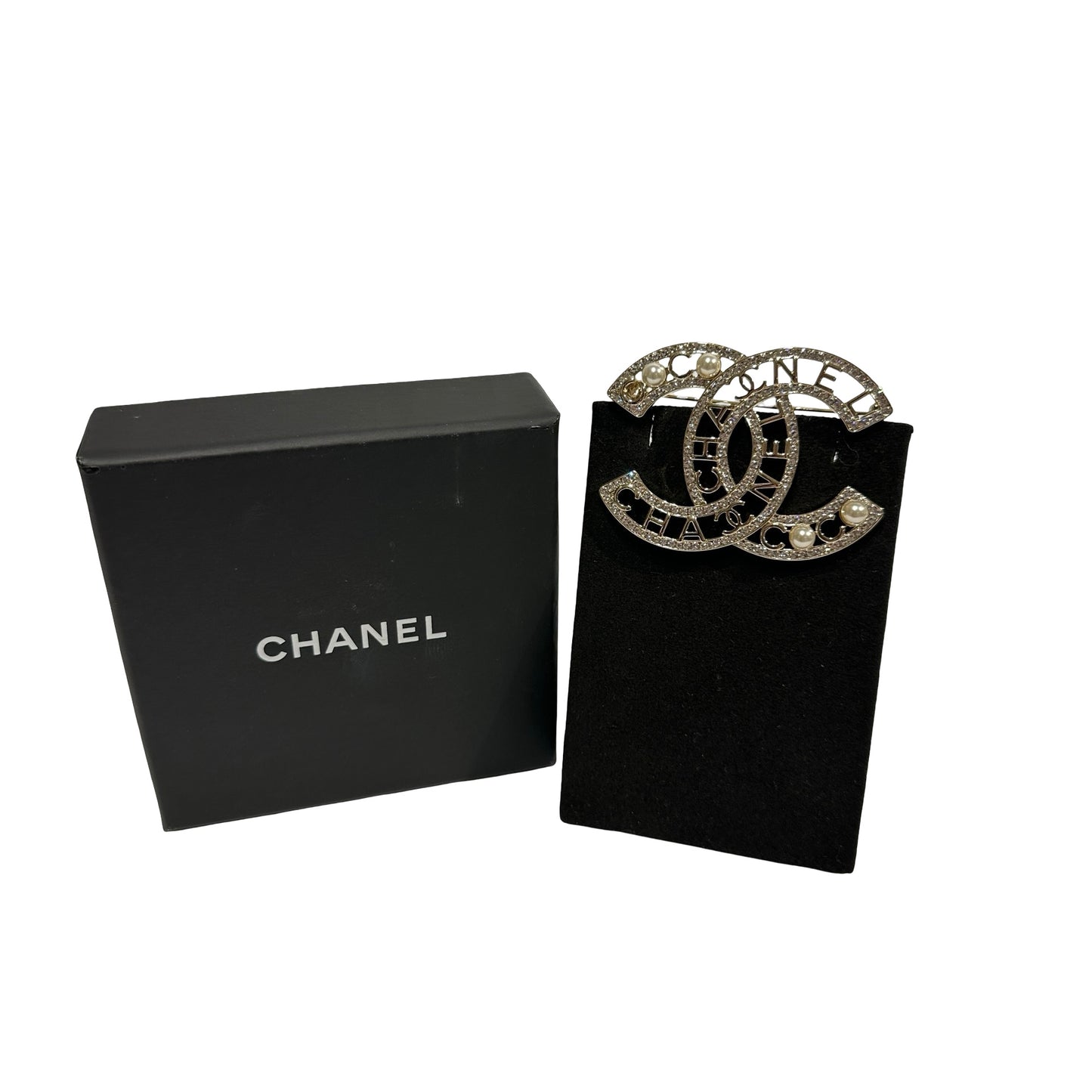 Used CHANEL Pearl Brooch Accessories GHW