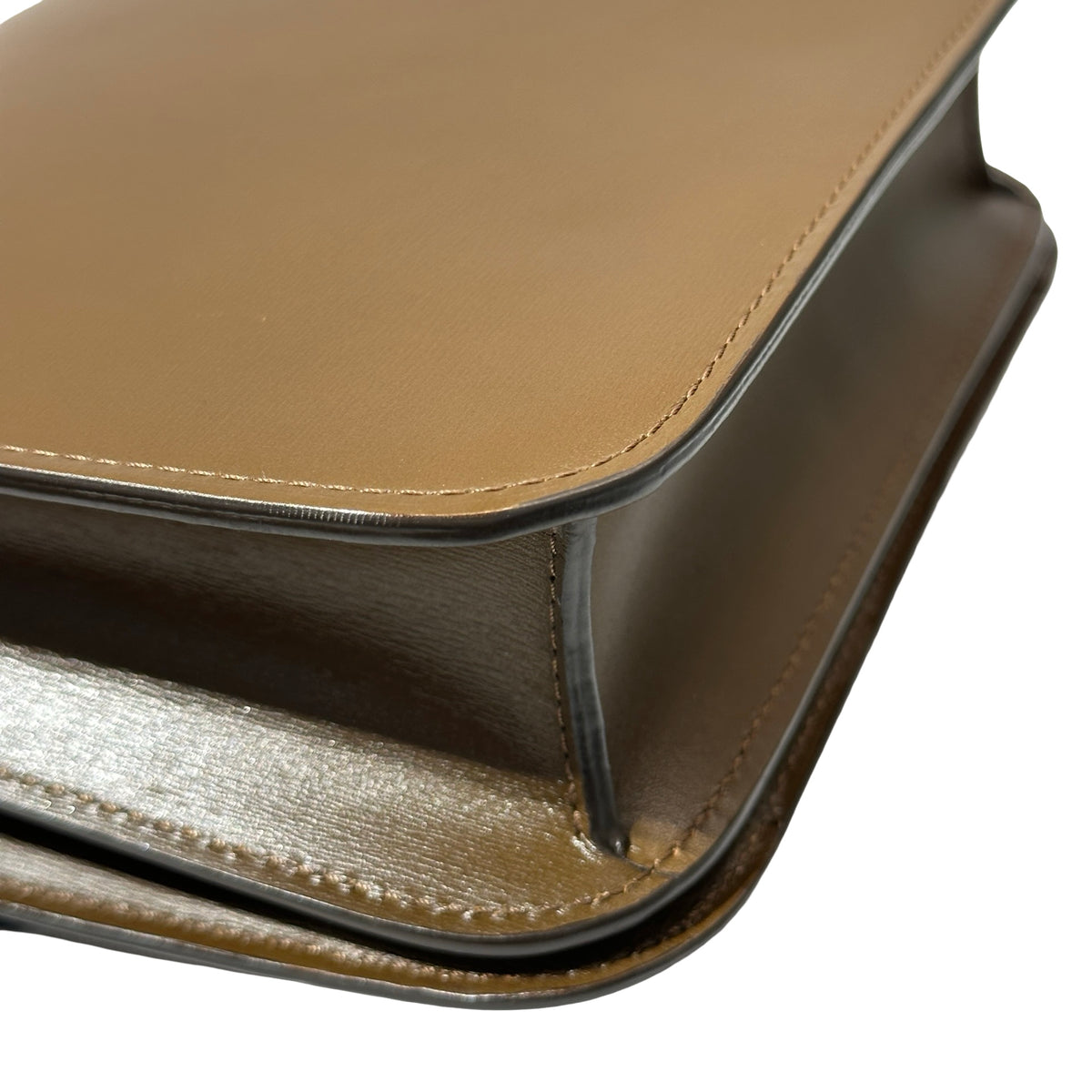 Used CÉLINE Teen Box Cross Body Brown GHW Cross Body Bag