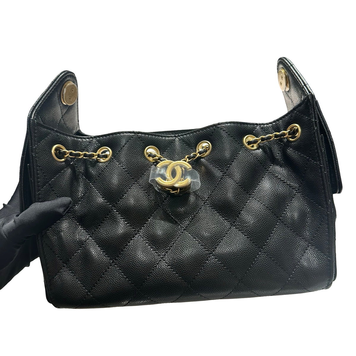 Brand New CHANEL Mini 25 Bag Shoulder Bag Black GHW