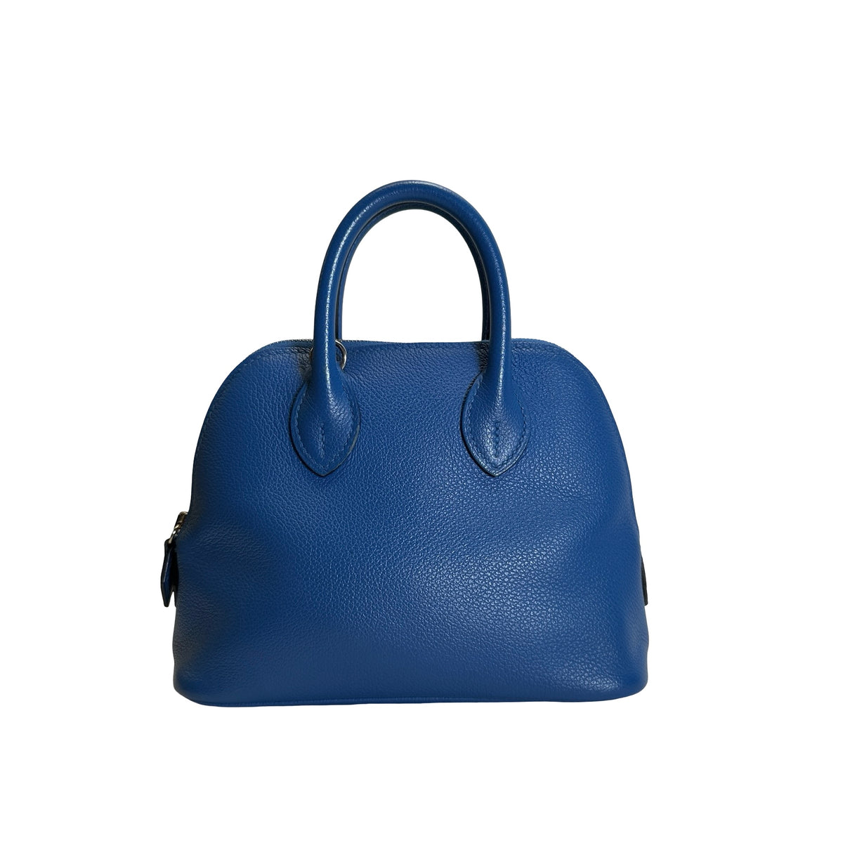 Used HERMES Epsom leather Bolide Mini Handbag Blue