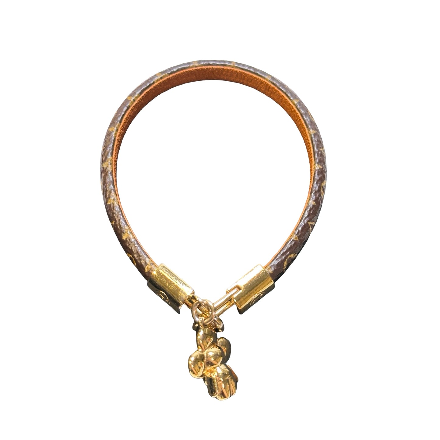 Used LOUIS VUITTON Monogram coated canvas Bracelet Jewellery Brown GHW